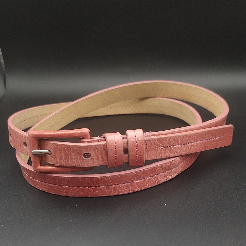 Ellen Tracy Rose Leather Belt XL Women's 34/38"